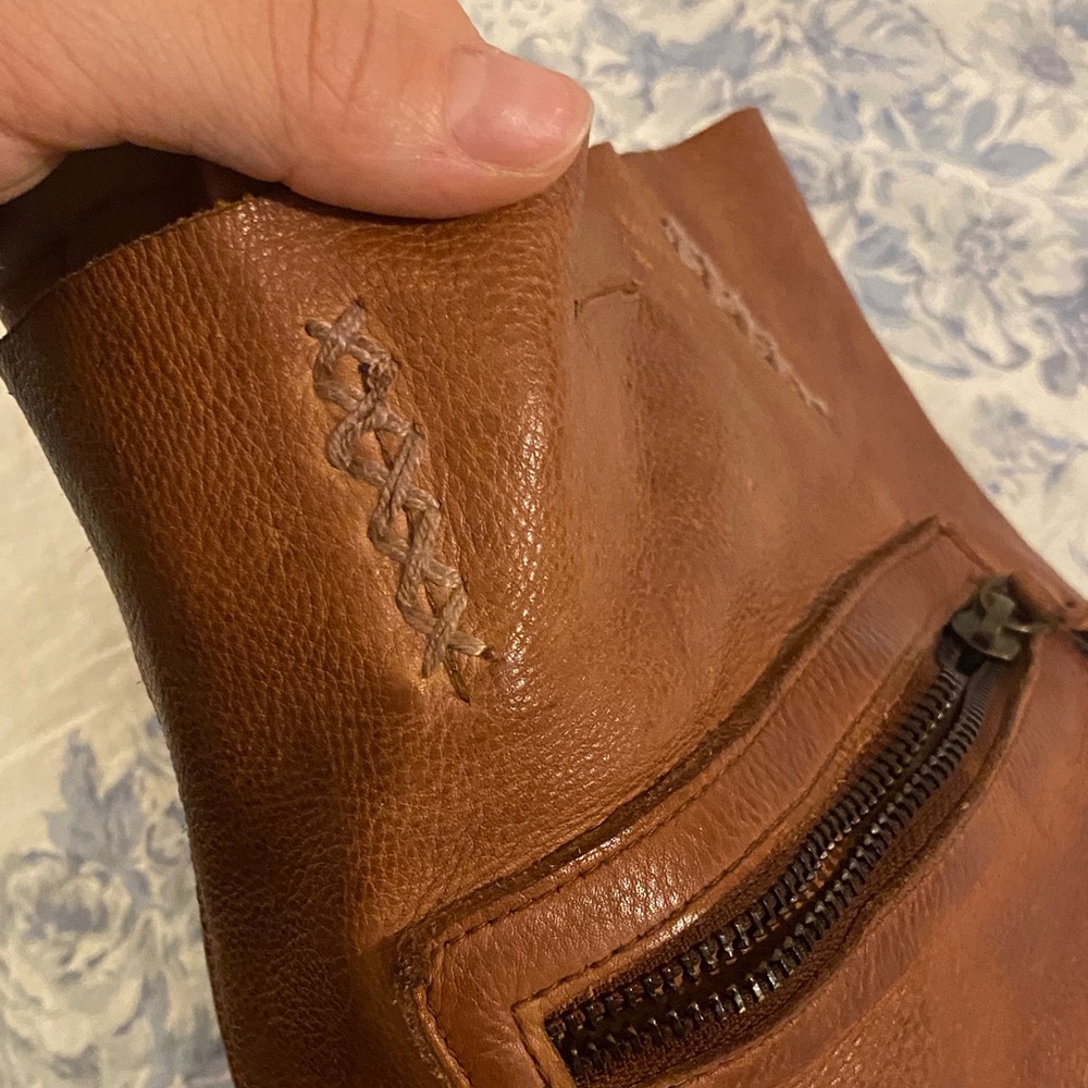 Free People Brown Leather Tote Bag - Picture 3 of 6